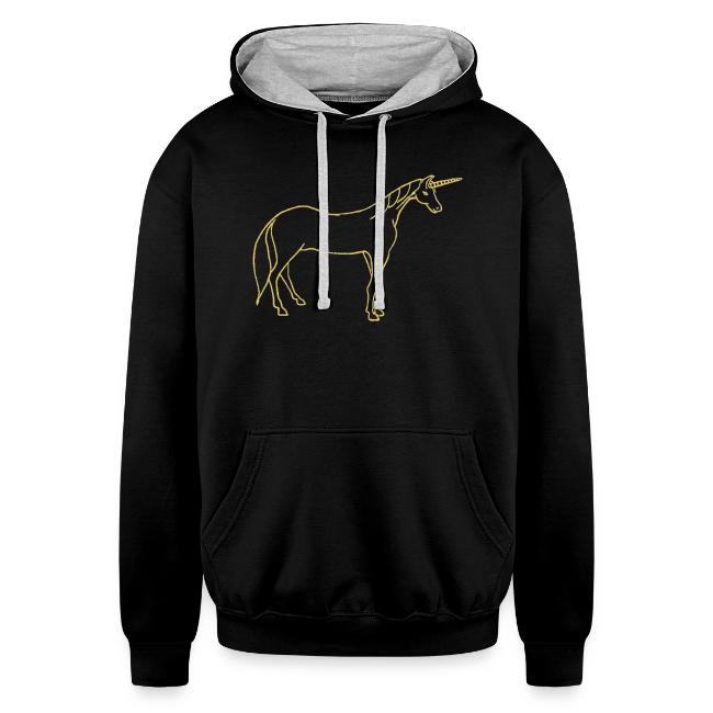 unicorn gold outline