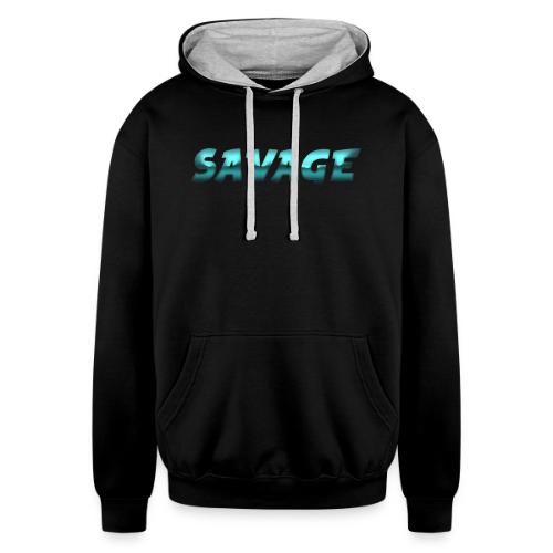 Savage Hero - Unisex Contrast Hoodie