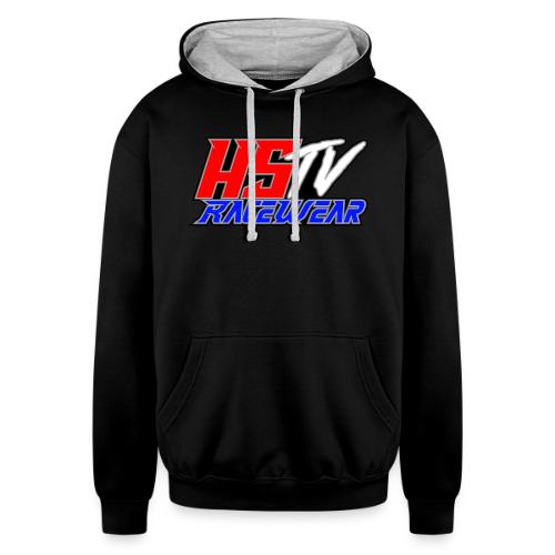 hstv racewear logo - Unisex Contrast Hoodie