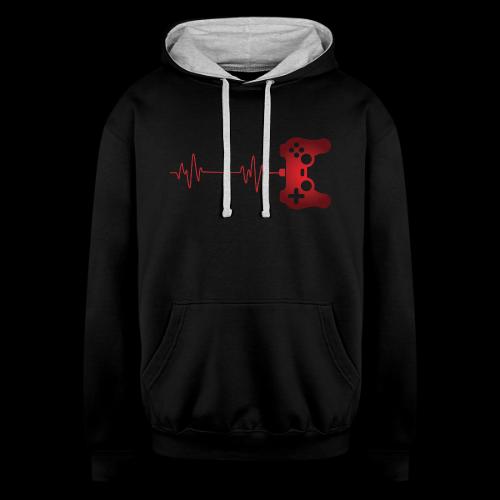 Pulse: Live to Game - Unisex Contrast Hoodie