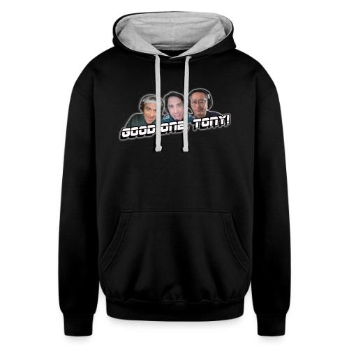 GOOD ONE, TONY! (with glow) - Unisex Contrast Hoodie