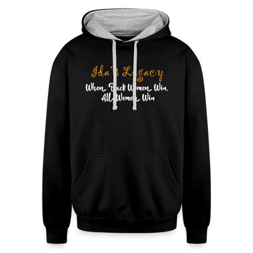 When Black Women Win, All Women Win - Unisex Contrast Hoodie