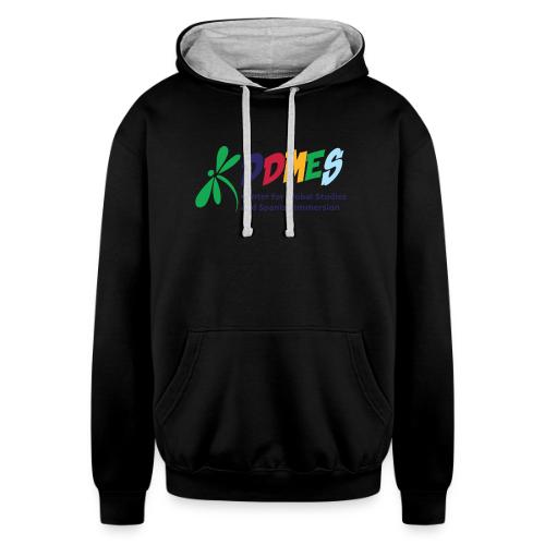 DDMES logo - Unisex Contrast Hoodie