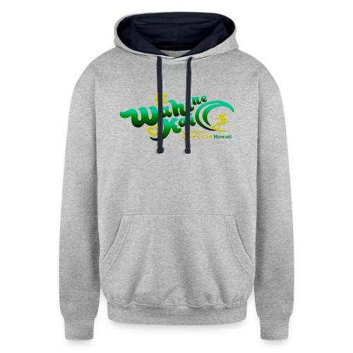 Wahine Kai Hawaii Vector V1 - Unisex Contrast Hoodie