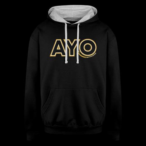 AyoGaming's Logo v1 - Unisex Contrast Hoodie