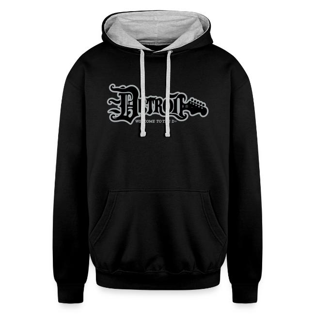 DETROIT GUITAR WTTD BLK SLR REG FONT