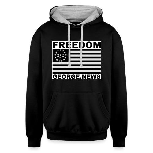 GEORGE FREEDOM 250 V1 - Unisex Contrast Hoodie