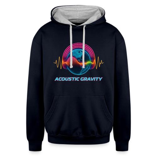 Earth's Headphones - Unisex Contrast Hoodie
