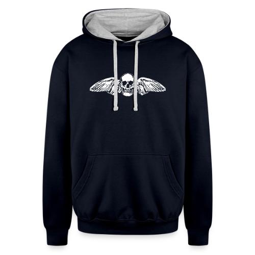 Skull + Wings - Unisex Contrast Hoodie