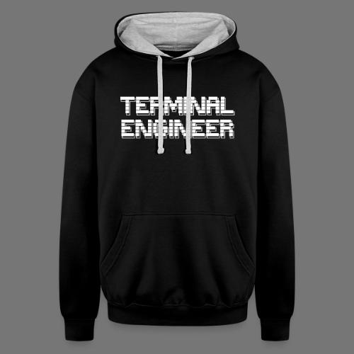 Terminal Engineer ASCII Double Print - Unisex Contrast Hoodie