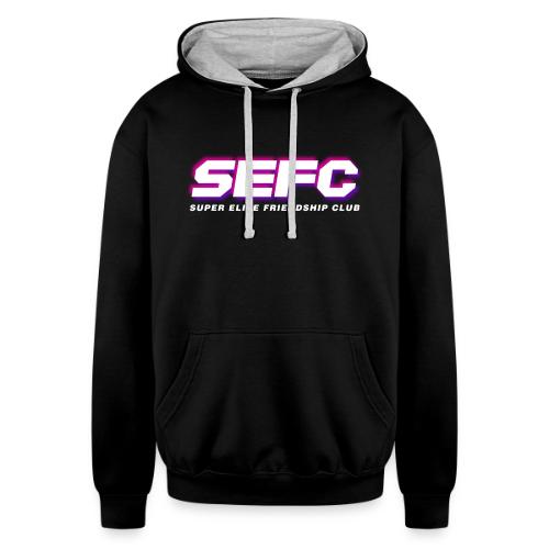 Super Elite Friendship Club Logo Vapor v2 - Unisex Contrast Hoodie