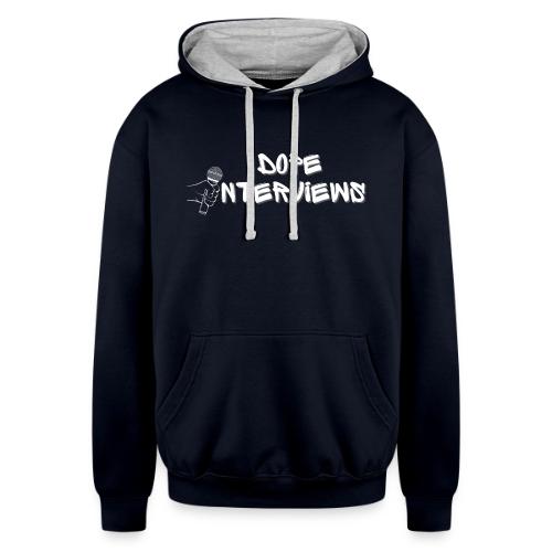 Dope Interviews with Warren Shaw - Unisex Contrast Hoodie