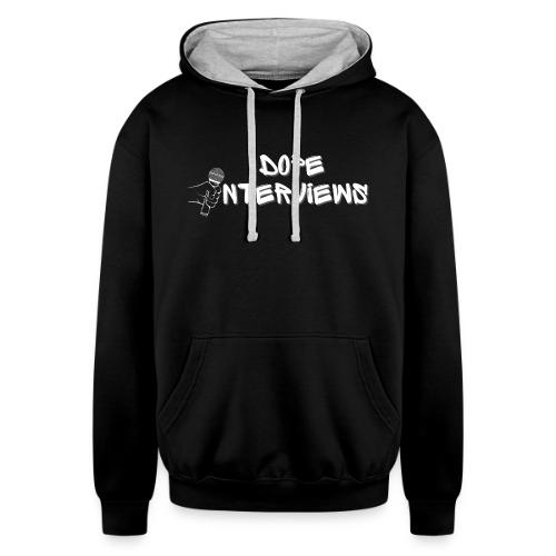 Dope Interviews with Warren Shaw - Unisex Contrast Hoodie