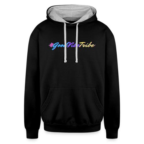 #GoodVibeTribe - Unisex Contrast Hoodie