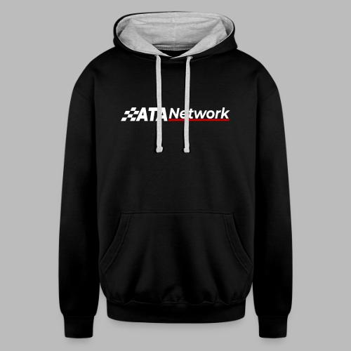 ATA Network Light Logo - Unisex Contrast Hoodie