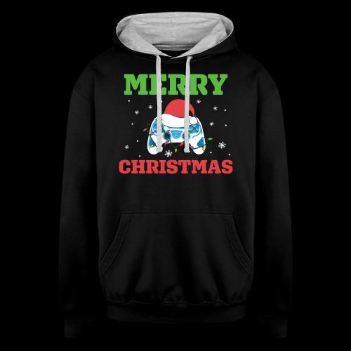 Merry Gaming Christmas - Unisex Contrast Hoodie