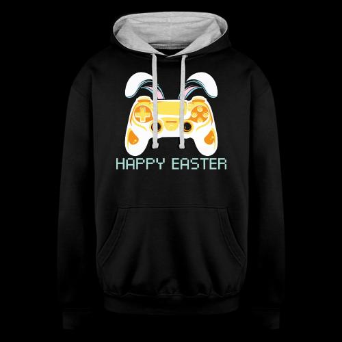 Happy Easter Gamer - Unisex Contrast Hoodie