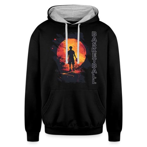 Basketball Blaze - Unisex Contrast Hoodie