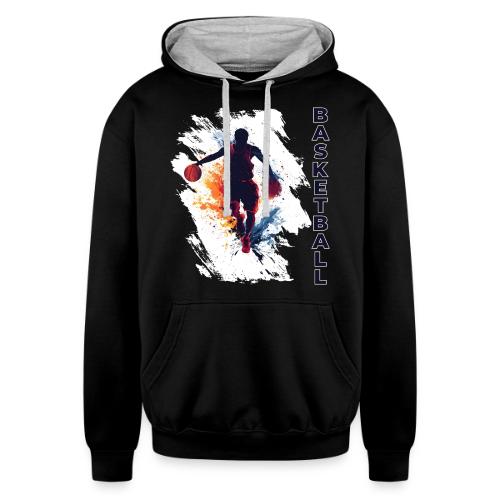 Basketball Hustle - Unisex Contrast Hoodie