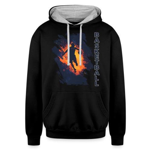 Basketball Focus - Unisex Contrast Hoodie