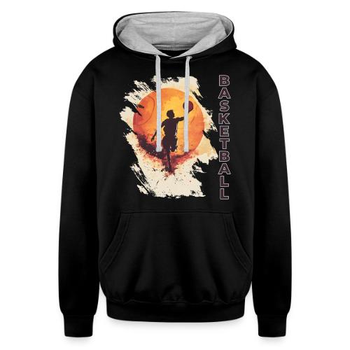Basketball Stride - Unisex Contrast Hoodie