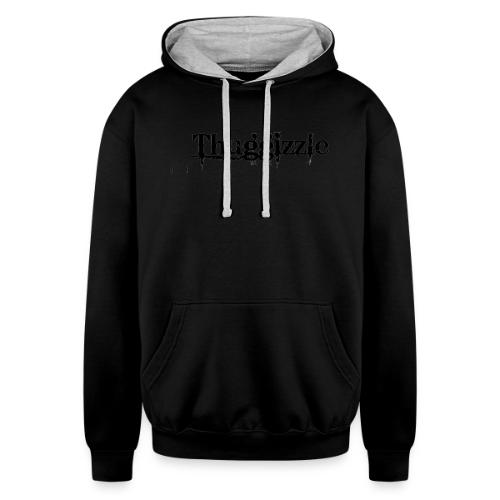Thuggizzle -Black - Unisex Contrast Hoodie
