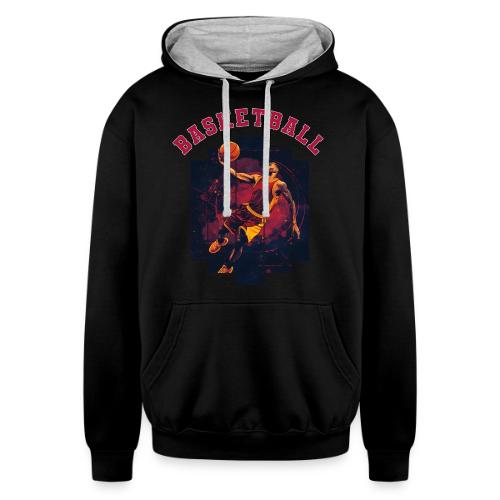 Basketball Spirit - Unisex Contrast Hoodie