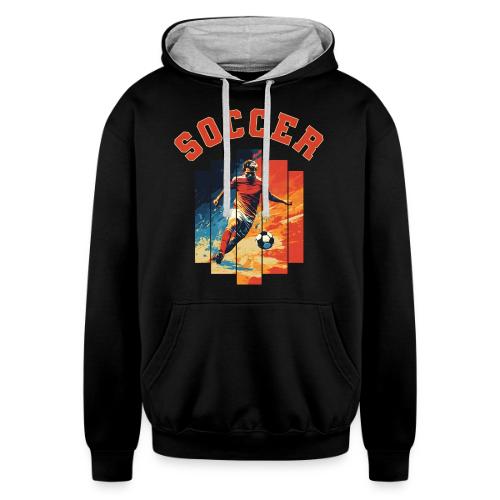 Soccer Spirit - Unisex Contrast Hoodie