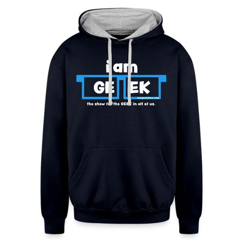 iamGEEK LOGO - Unisex Contrast Hoodie