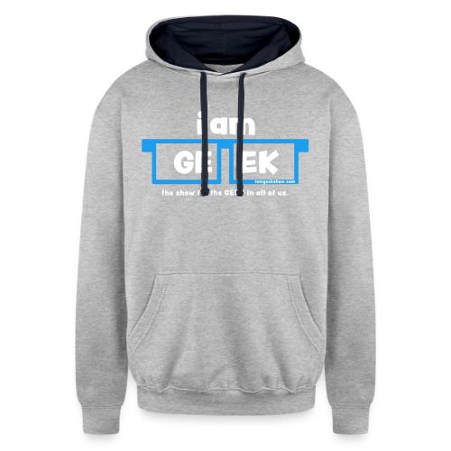 iamGEEK LOGO - Unisex Contrast Hoodie