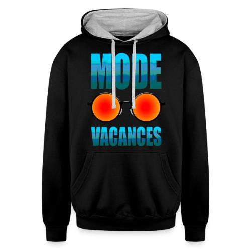 Vacation Mode Enabled - Unisex Contrast Hoodie