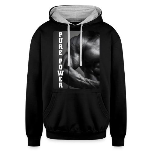 Bodybuilding: Pure Power - Unisex Contrast Hoodie