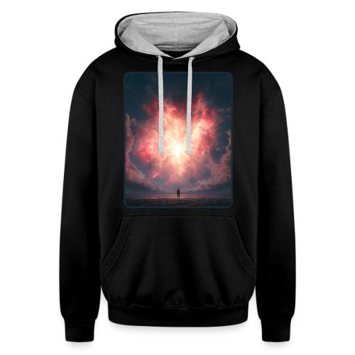 Supernova Sky Sci-Fi Artwork - Unisex Contrast Hoodie