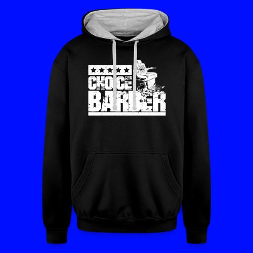 Choice Barber 5-Star Barber T-Shirt - Unisex Contrast Hoodie