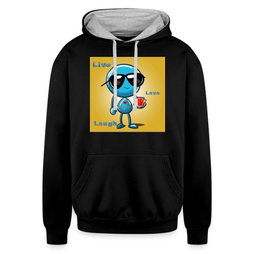 Live. Laugh. Love - Unisex Contrast Hoodie