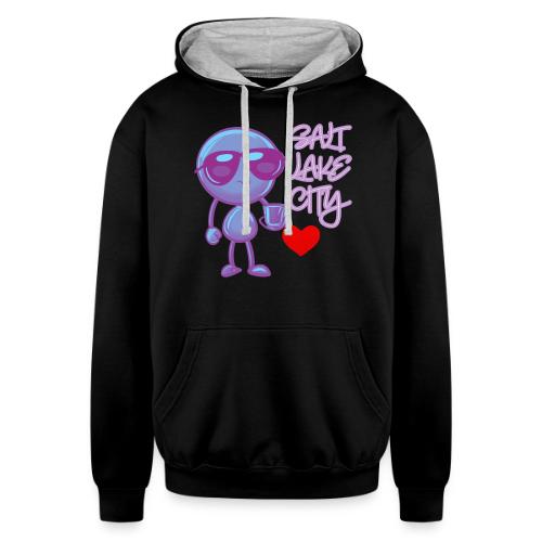 Smoon City 19 Salt Lake City - Unisex Contrast Hoodie