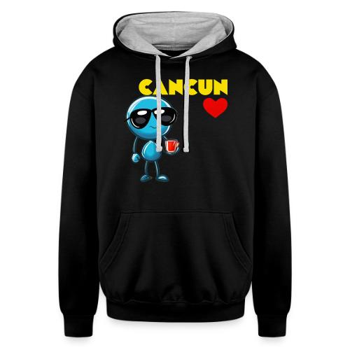 Smoon City_Cancun - Unisex Contrast Hoodie