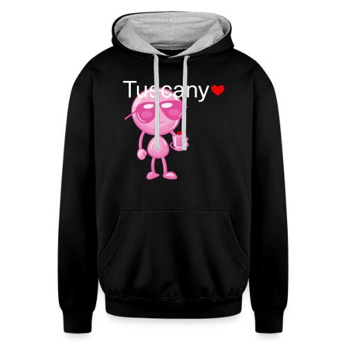 Smoon City_Tuscany Pink - Unisex Contrast Hoodie