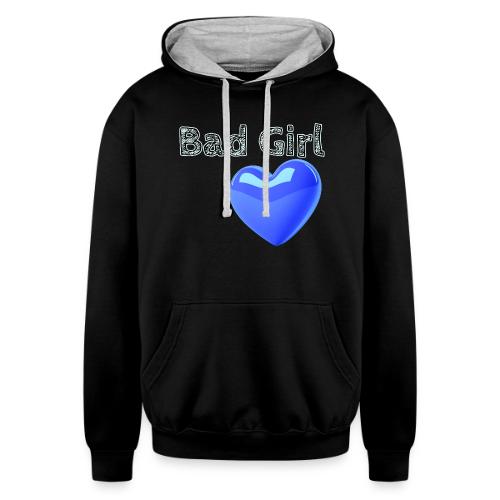 Smoon City_Bad Girl - Unisex Contrast Hoodie
