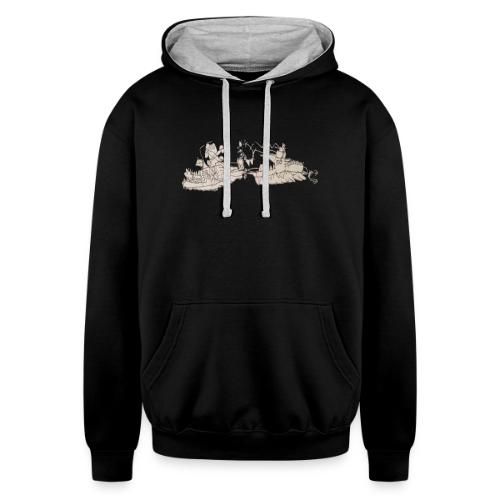 Kids battleship - Unisex Contrast Hoodie