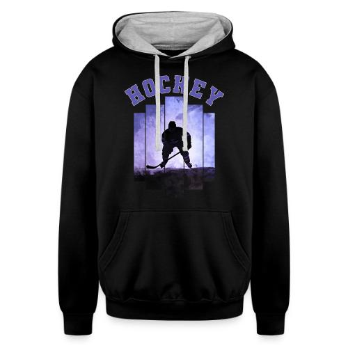 Hockey Warrior - Unisex Contrast Hoodie