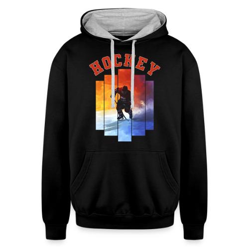 Hockey Rush - Unisex Contrast Hoodie