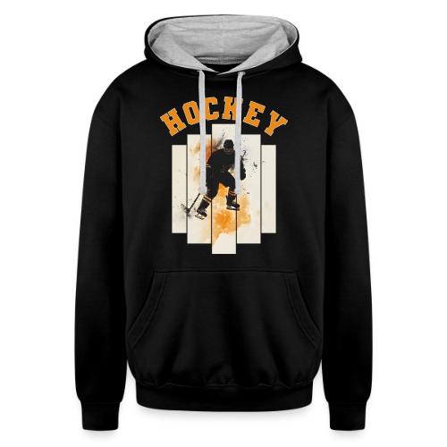 Hockey Grind - Unisex Contrast Hoodie