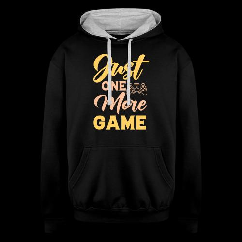 Just One More Game! - Unisex Contrast Hoodie