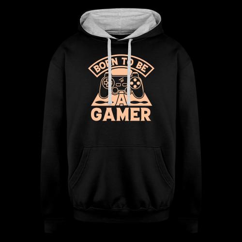 Born To Be A Gamer - Unisex Contrast Hoodie