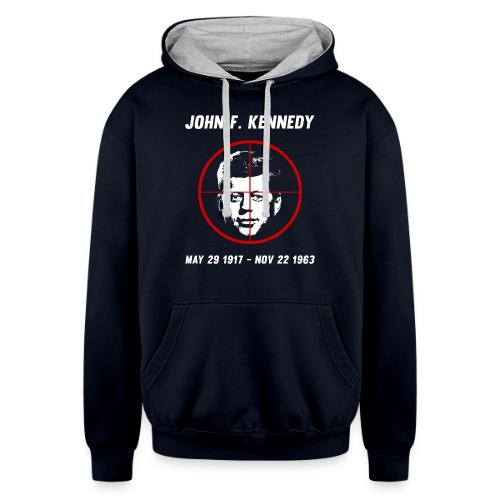 John F. Kennedy Assassination - Unisex Contrast Hoodie