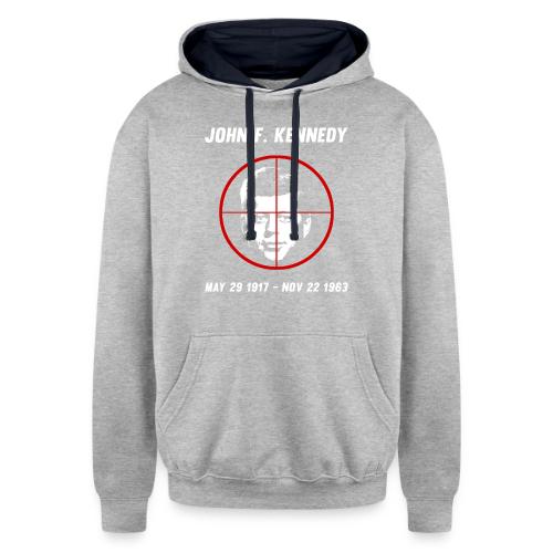 John F. Kennedy Assassination - Unisex Contrast Hoodie