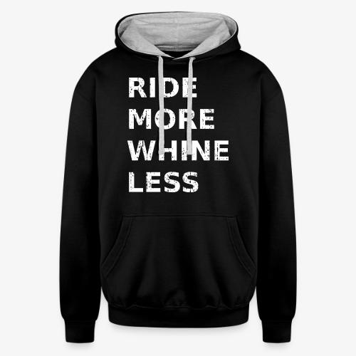 Ride More Whine Less - Unisex Contrast Hoodie