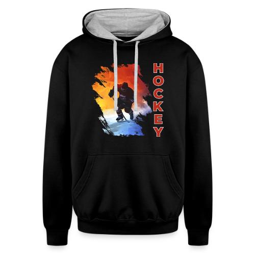 Hockey Energy - Unisex Contrast Hoodie