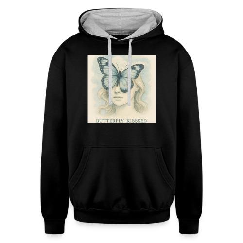 Butterfly kisses Hue - Unisex Contrast Hoodie